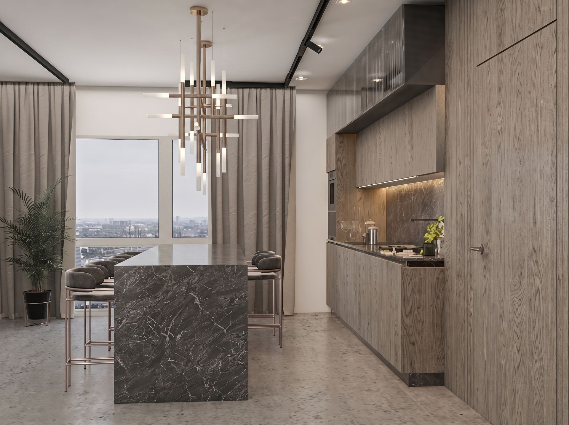 Modern Apartment Kitchen